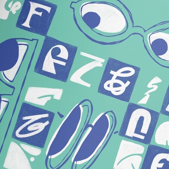 "The Spoken Dictionary" aqua, blue, and white visual graphic cover.