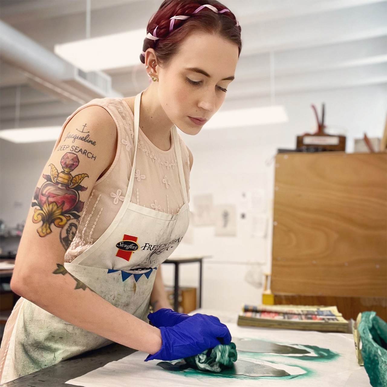 Handmade candle holder.