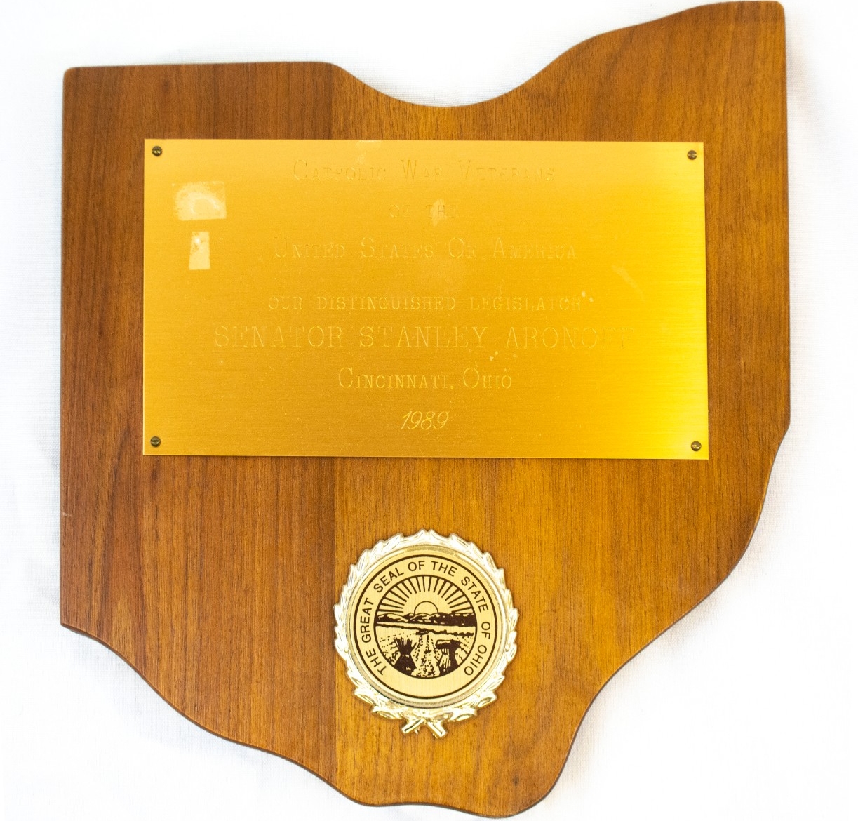 Our distinguished legislator Stanley Aronoff 1989 