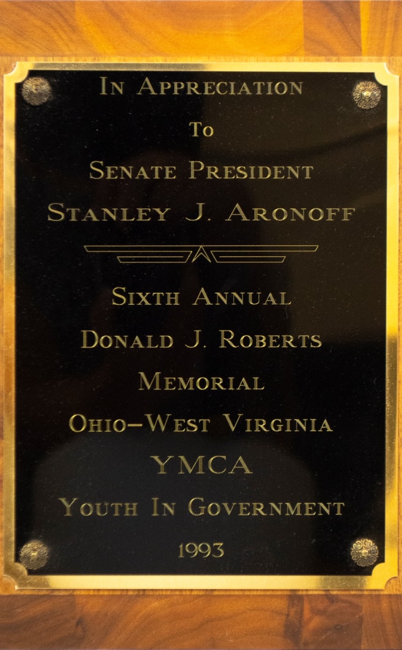 In Appreciation to Senate State President Stanley J. Aronoff