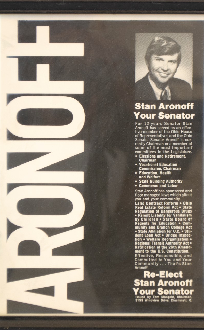 Re-Elect Stan Aronoff Your Senator