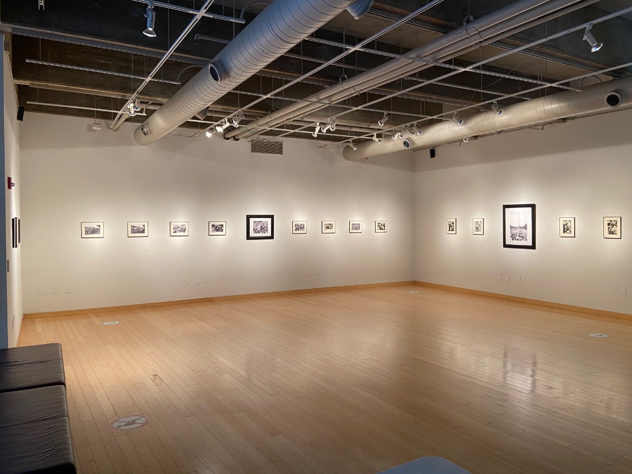 North west wall of West gallery