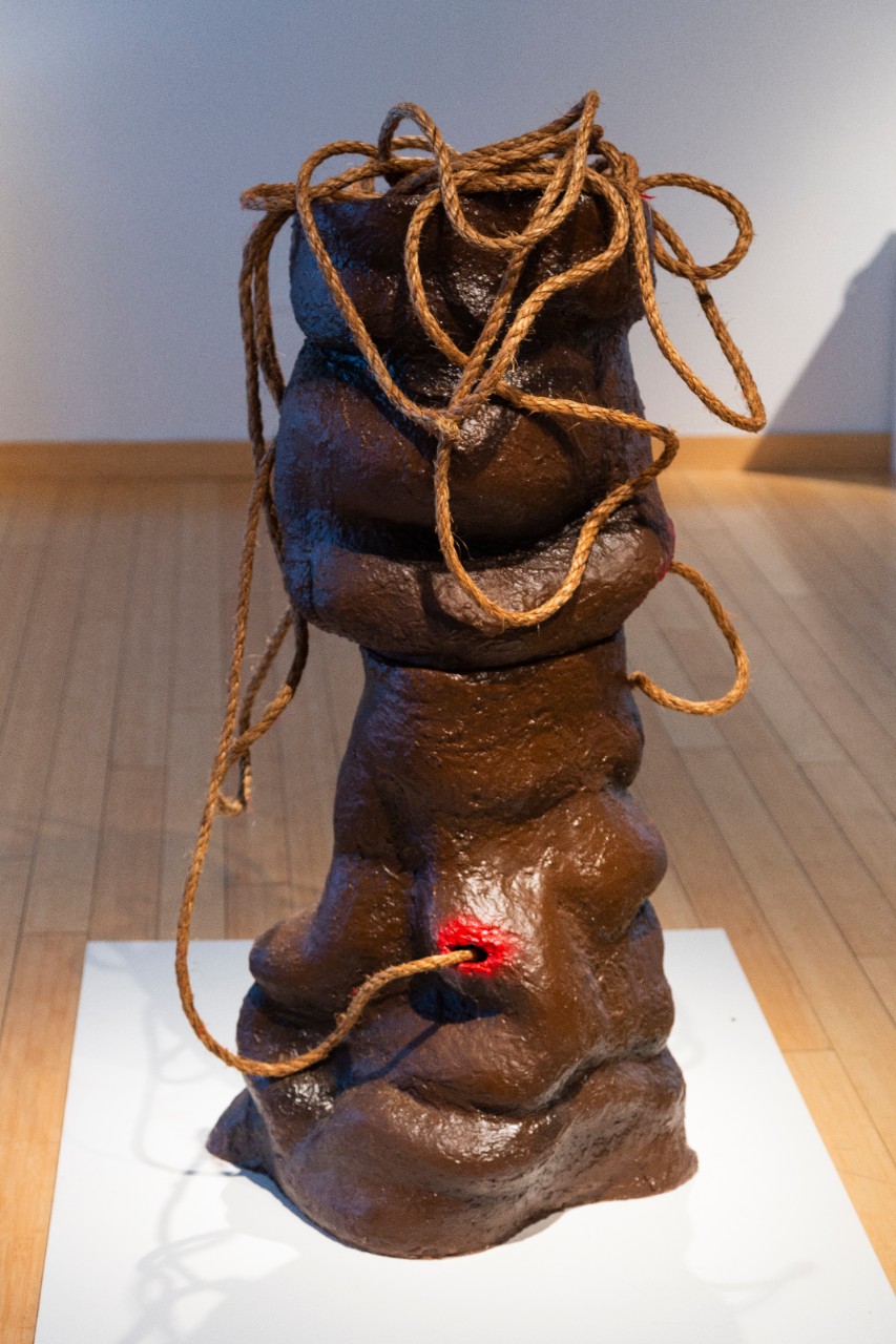 stoneware tall sculpture