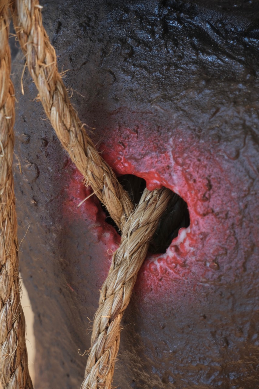 stoneware tall sculpture