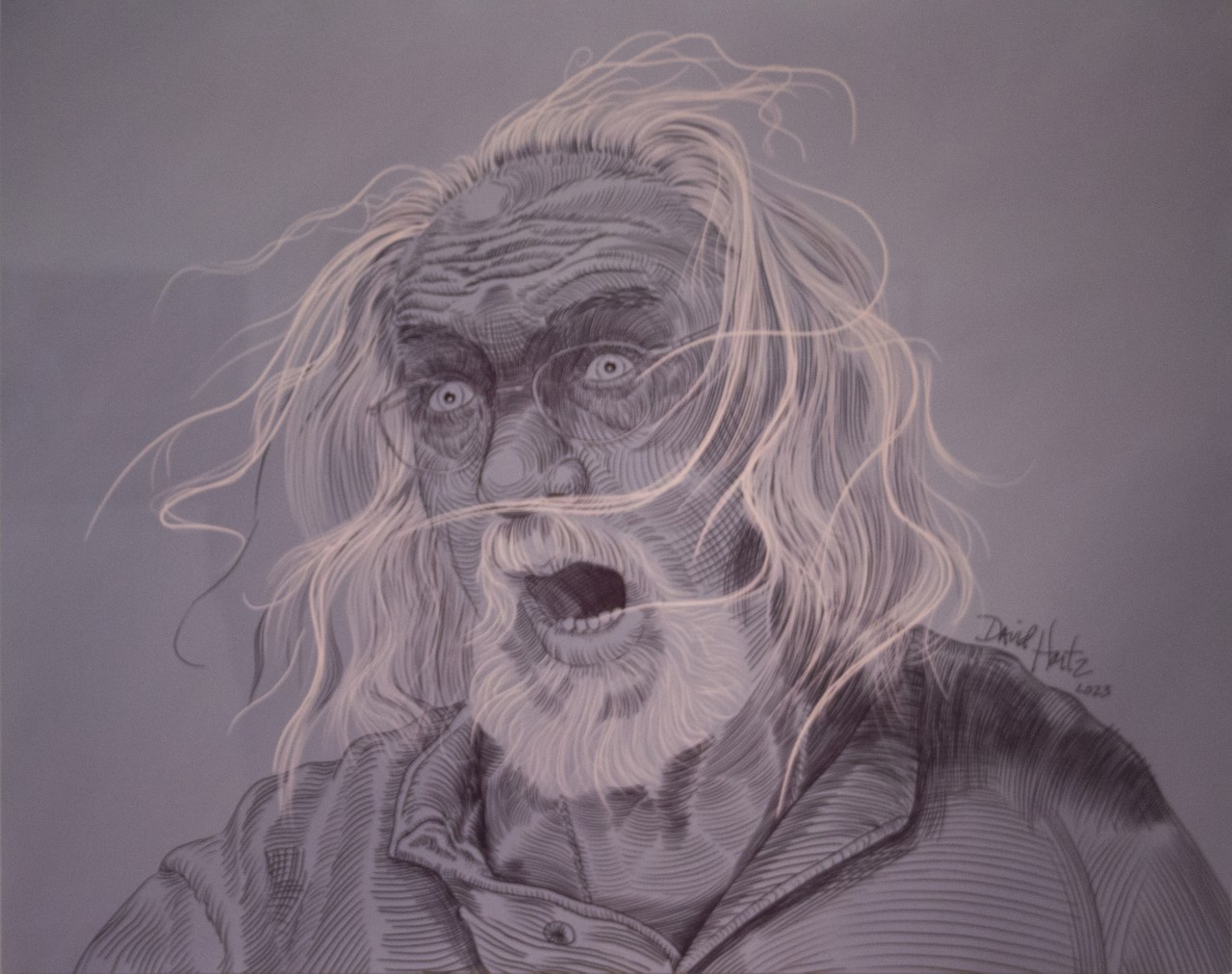David Hartz, The Sudden Realization of Being an Old Man, digital