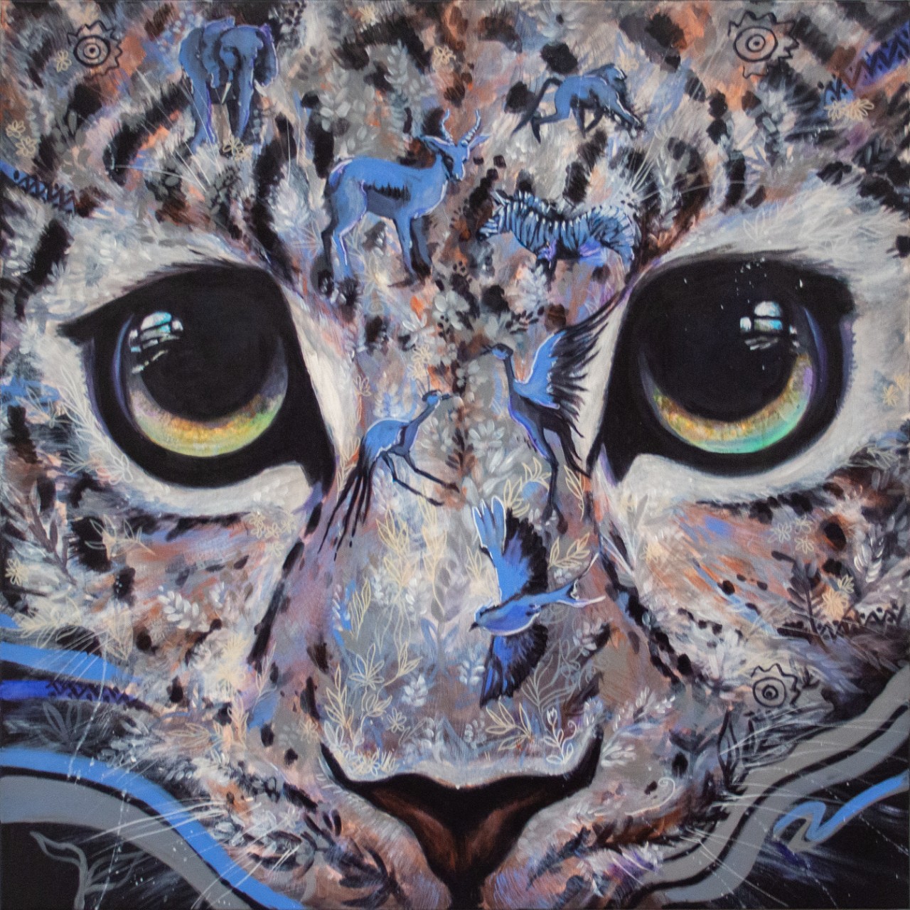 Francoise Harper, Zululand, acrylic