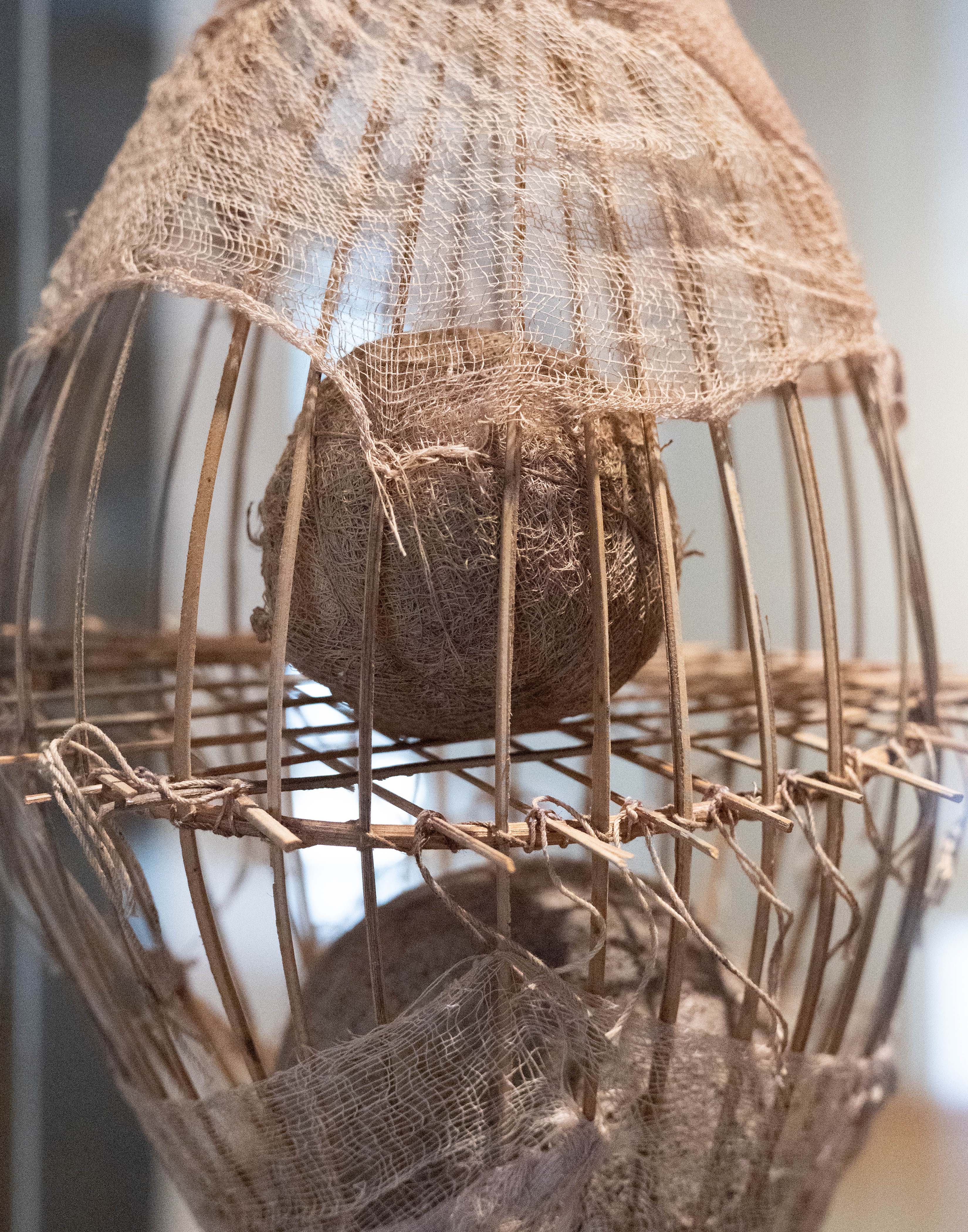 Diane Kruer, "No Exit", 1981, porcelain, wood, and cloth, detail.