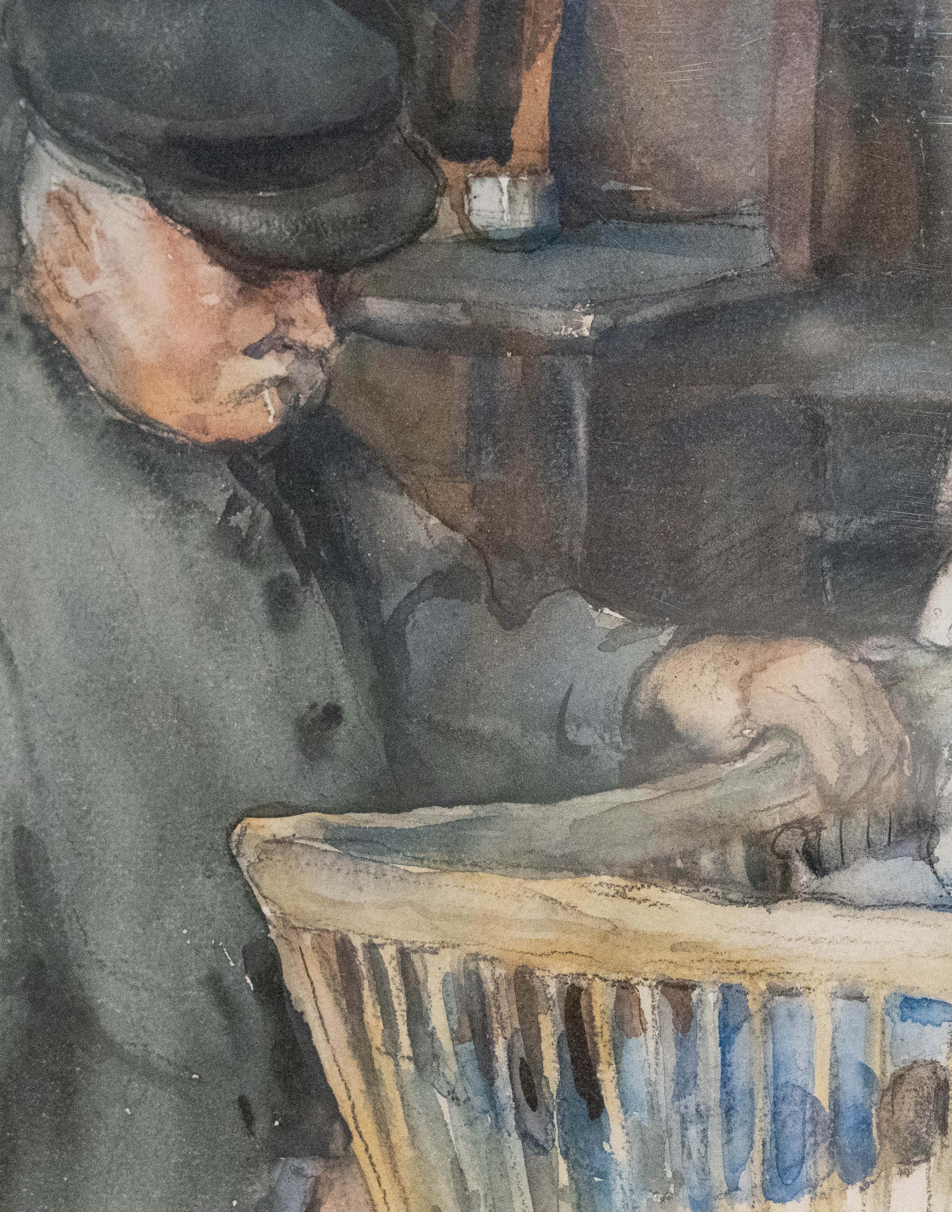 Elizabeth Nourse, "Le grand-pere, Saint Leger (Le Berceau)", detail.