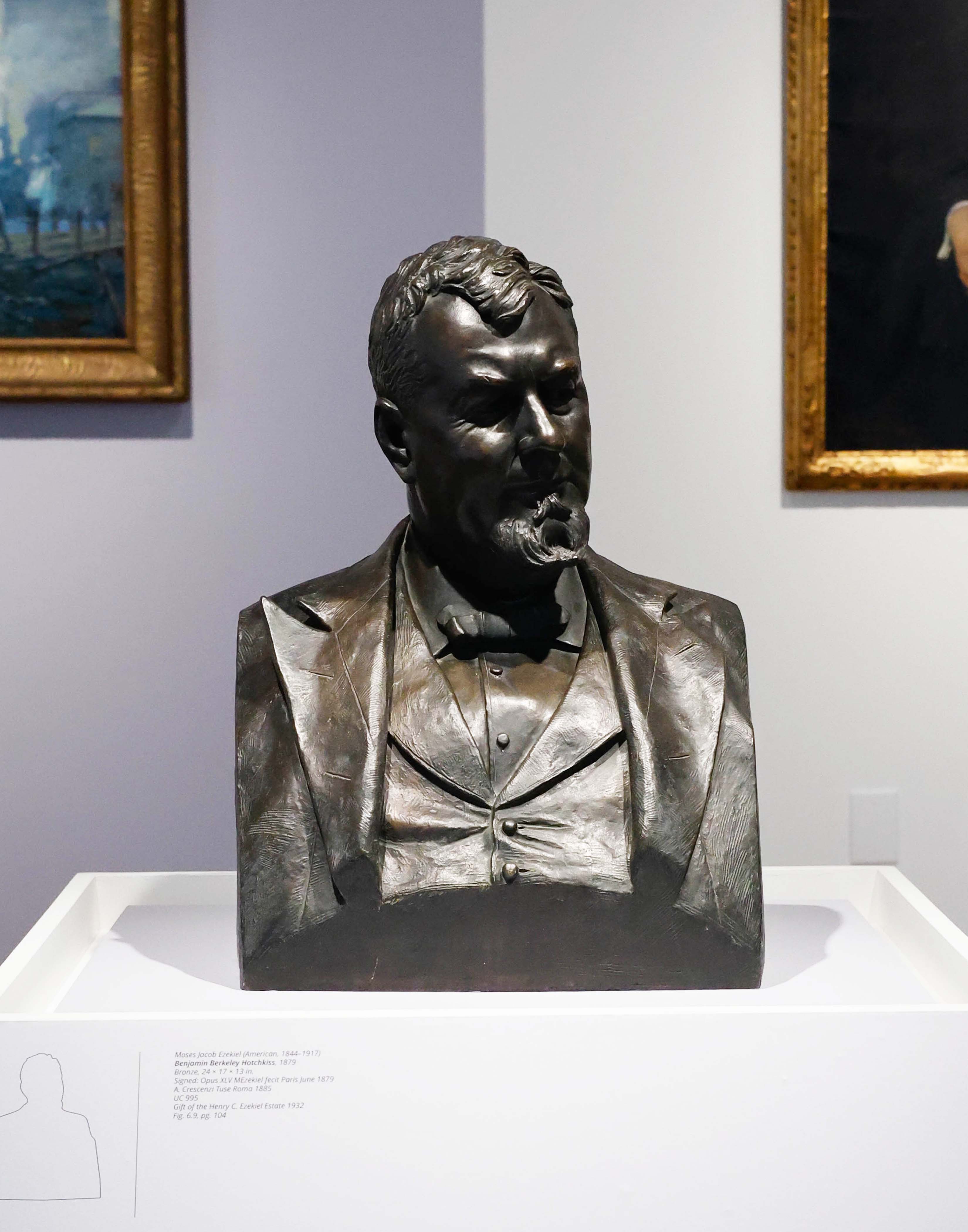 Moses Jacob Ezekiel, "Bust of Benjamin Berkeley Hotchkiss".