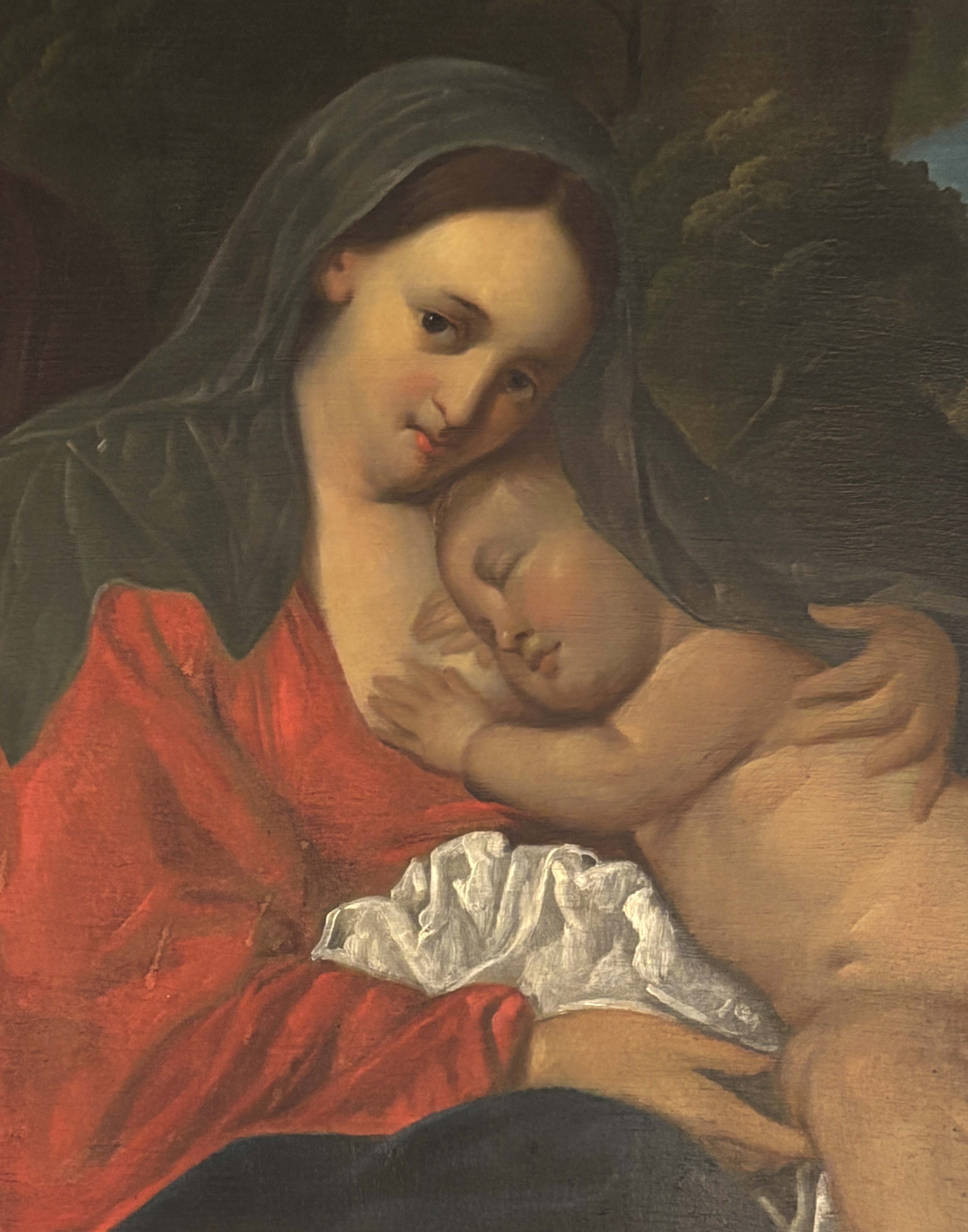 unknown, after Anthony Van Dyck, "Rest on the Flight to Egypt", detail.