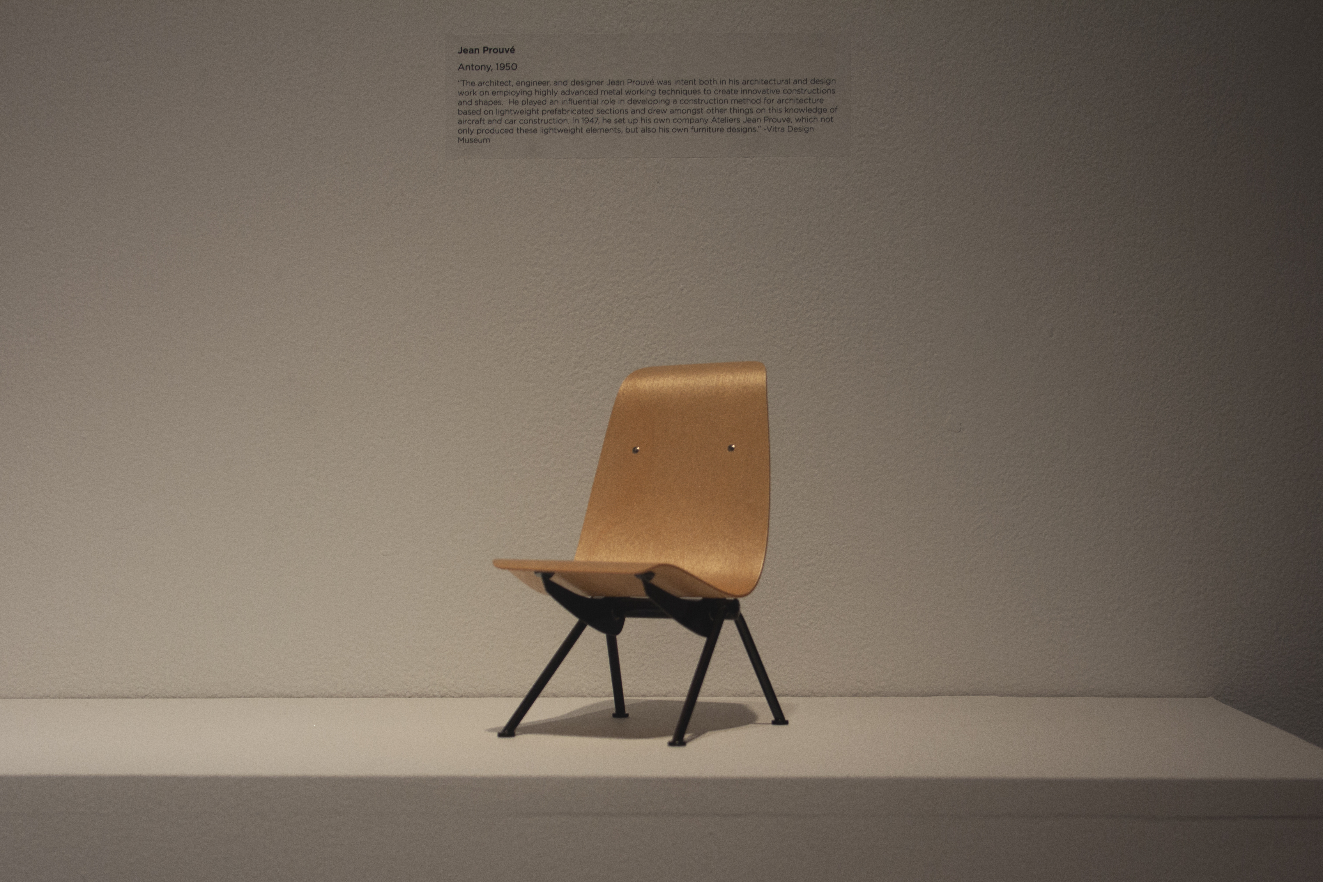 Jean Prouvé's Antony, Virta Design Museum Miniture Chairs,  DAAP Library Collection, Meyers Gallery, DAAP Galleries