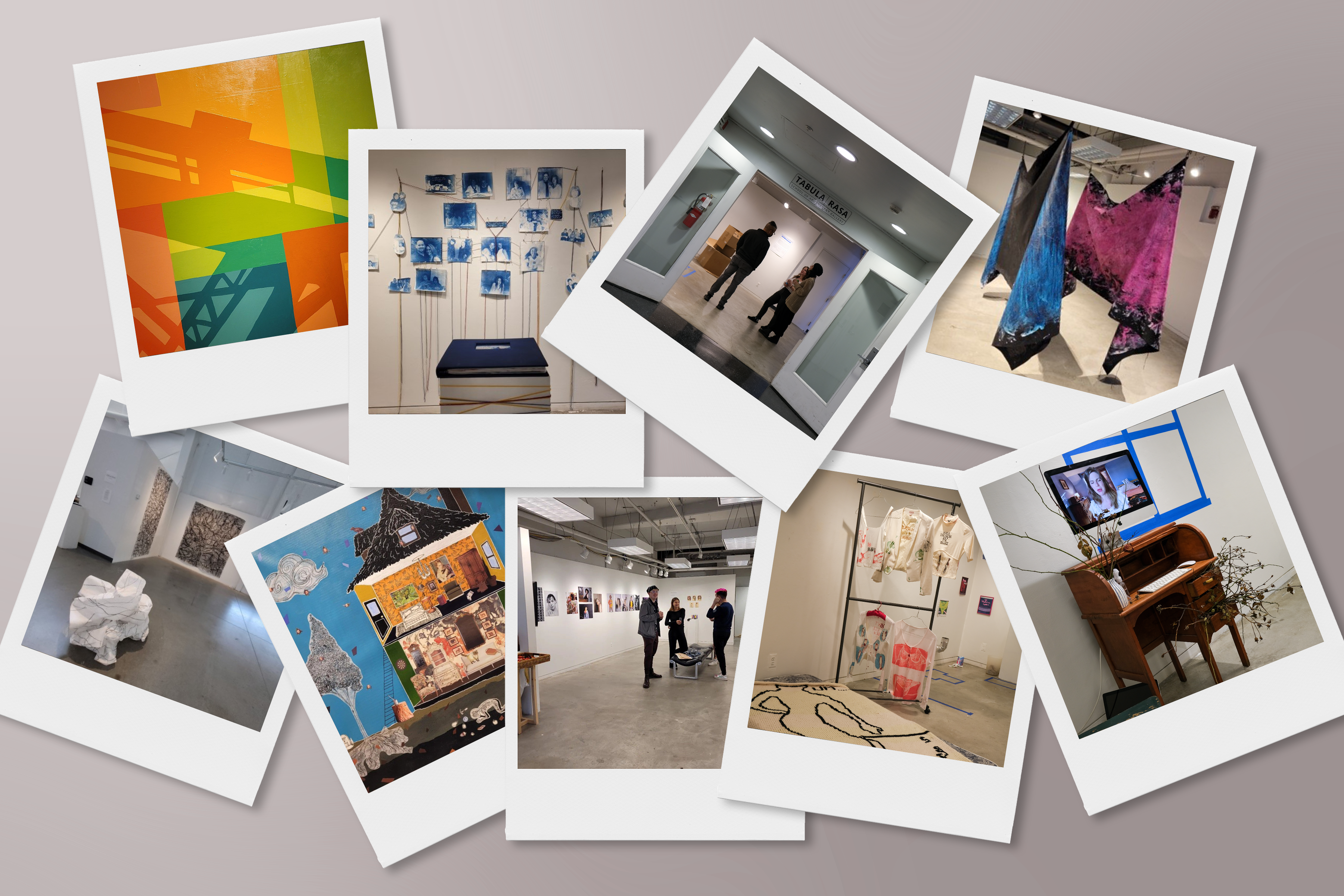 Collage of Images from Student Exhibitions