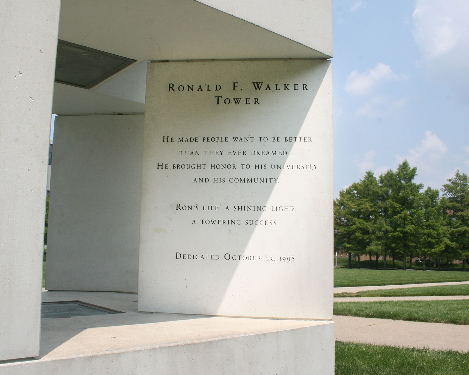 Detail of The Ronald F. Walker Tower of Strength by Machado Silvetti and the A. Zahner Company