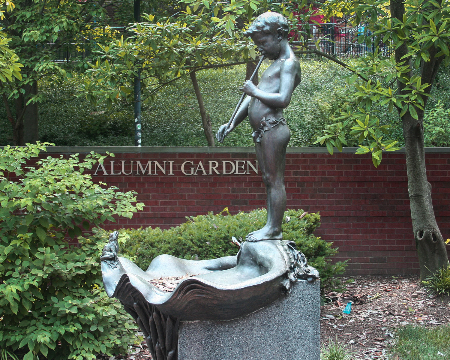 Detail of Memorial Fountain to Clara Baur by Clement John Barnhorn