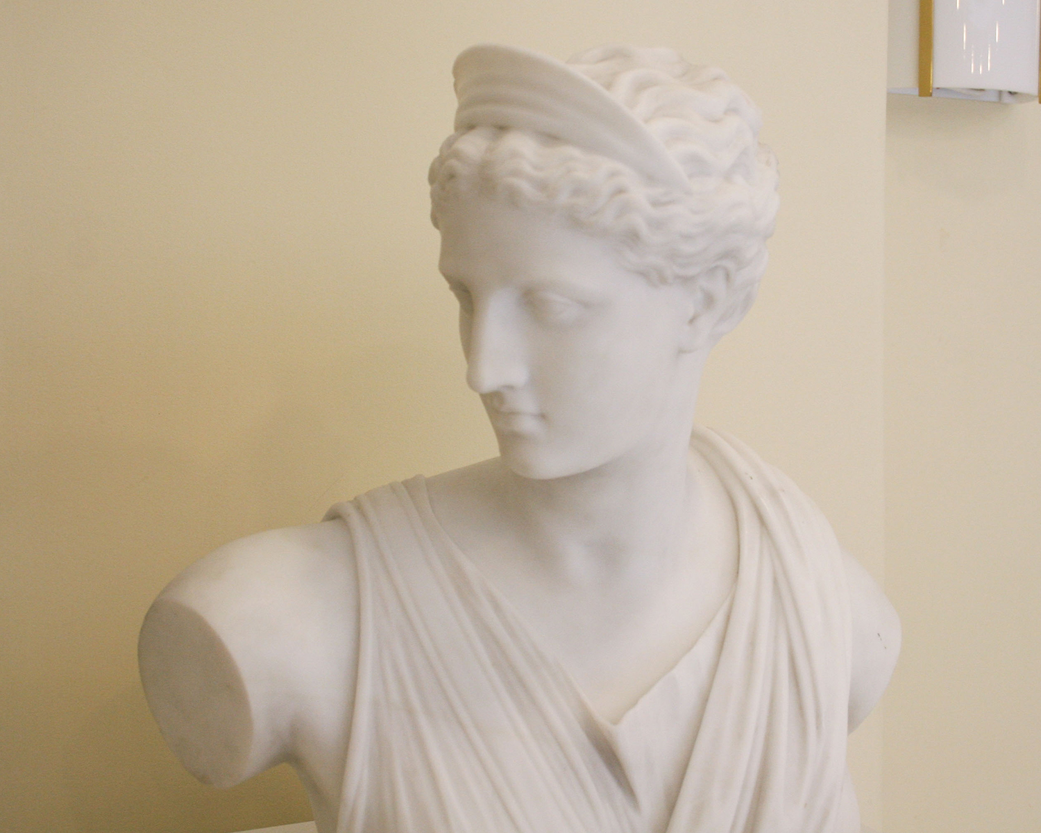 Detail of Diana of Versailles (Artemis, goddess of the hunt) by Pietro Bazzanti