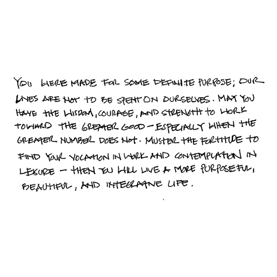 Chad Edwards Quote: "You were made for some definite purpose; our lives are not to be spent on ourselves".
