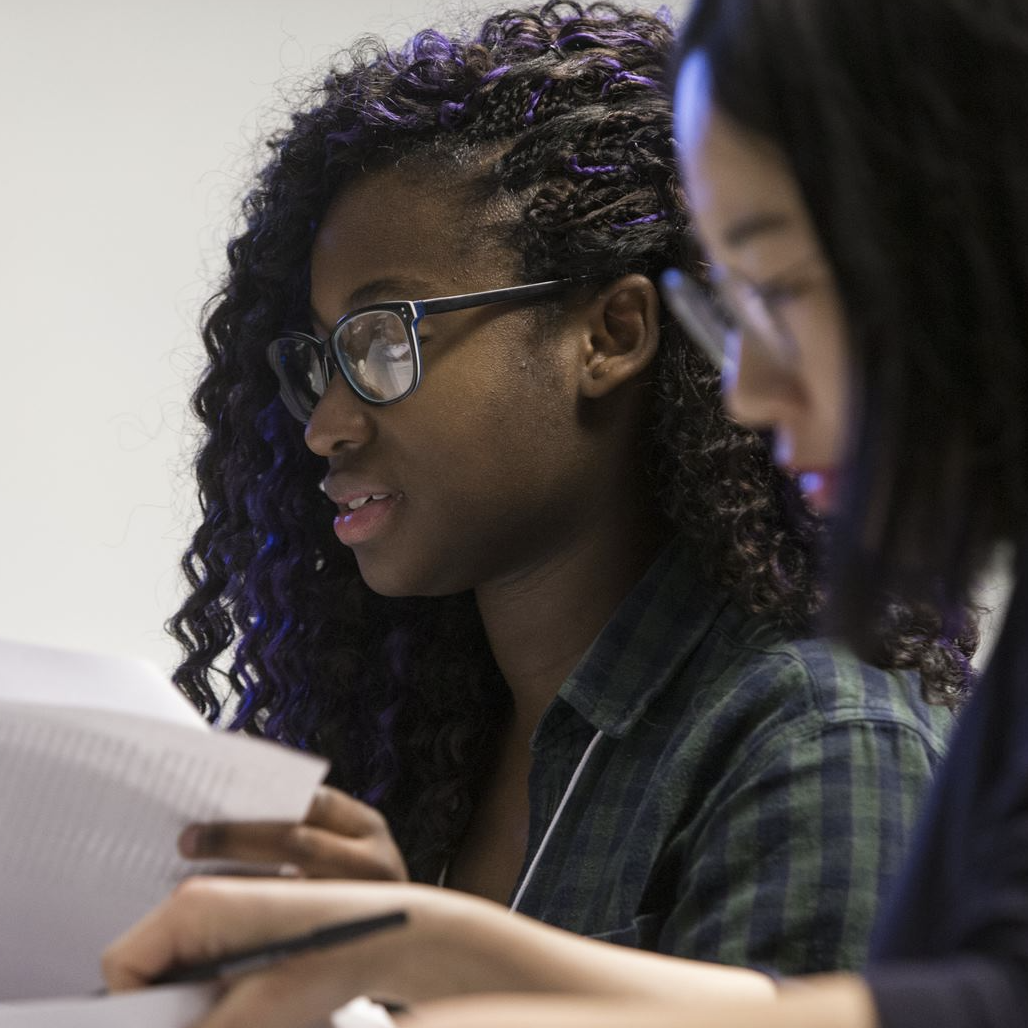 Researchers in action.